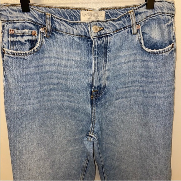 Free People We The Free Long Lines Slit Straight Jean Women’s Denim Flare SZ 29 - Picture 8 of 13
